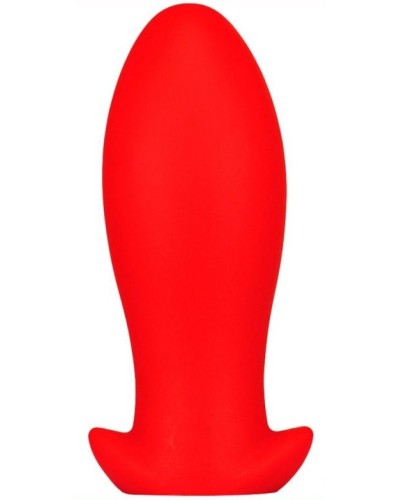 Plug silicone Saurus Egg XL 16.5 x 7.5cm Rouge pas cher