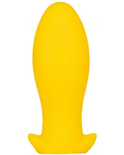 Plug silicone Saurus Egg S 10 x 4.5cm Jaune pas cher