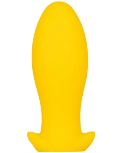 Plug silicone Saurus Egg XXL 18.5 x 8.5cm Jaune pas cher