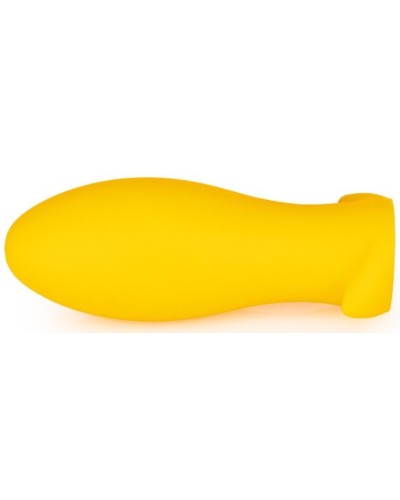 Plug silicone Saurus Egg XXL 18.5 x 8.5cm Jaune pas cher