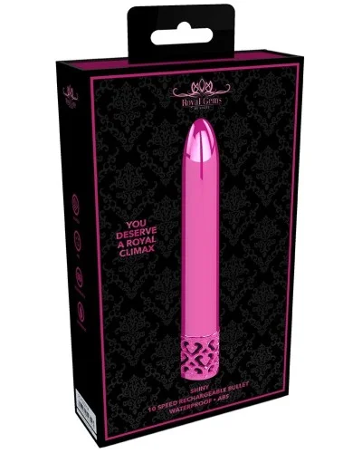 Mini Vibro Shiny 11cm Rose pas cher