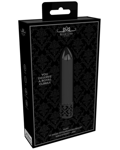 Mini Vibro Glitz 8.7cm Noir pas cher