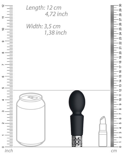 Mini Wand BRILLIANT 12cm Noir pas cher
