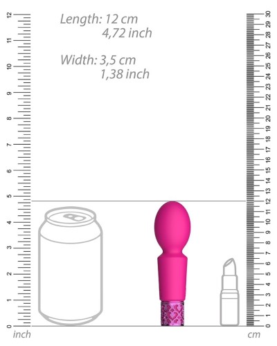 Mini Wand Brilliant 12cm Rose pas cher