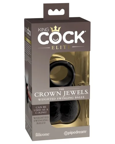 Testicules The Crown Jewels King Cock Noires pas cher