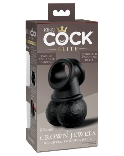 Testicules The Crown Jewels King Cock Noires pas cher