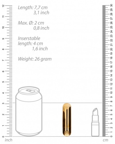 Mini Vibro Bullet Up 7.7 x 2cm DorE pas cher