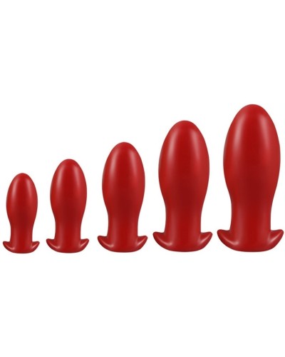 Plug Drakar Egg L 14 x 6.5cm Rouge pas cher