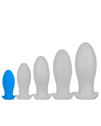 Plug silicone Saurus Egg S 10 x 4.5cm Bleu pas cher