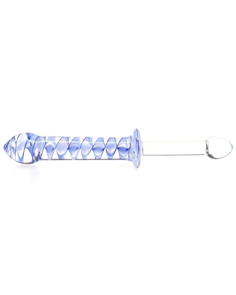 Gode en verre Screw Duo 24 x 3.3cm pas cher