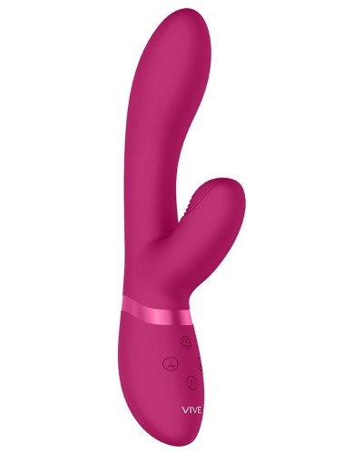 Vibro Rabbit Kyra 21 x 3.5cm Rose pas cher