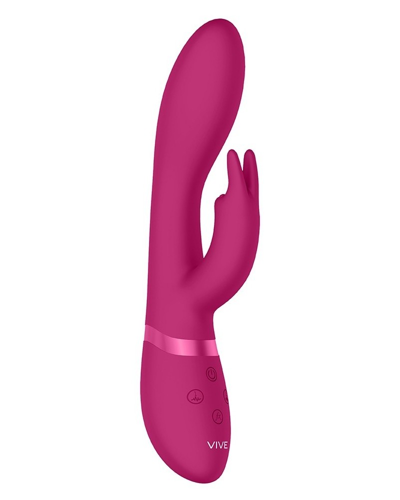 Vibro Rabbit Zosia 21 x 3.7cm Rose pas cher