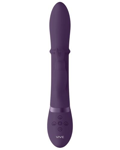 Vibro Rabbit Halo 24.5 x 3.5cm Violet pas cher