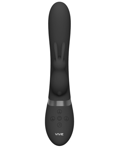 Vibro Rabbit gonflable Taka 22 x 6cm Noir pas cher