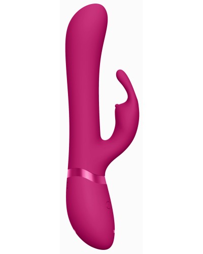 Vibro Rabbit Chou 23 x 3.5cm Rose pas cher