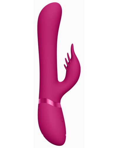 Vibro Rabbit Chou 23 x 3.5cm Rose pas cher