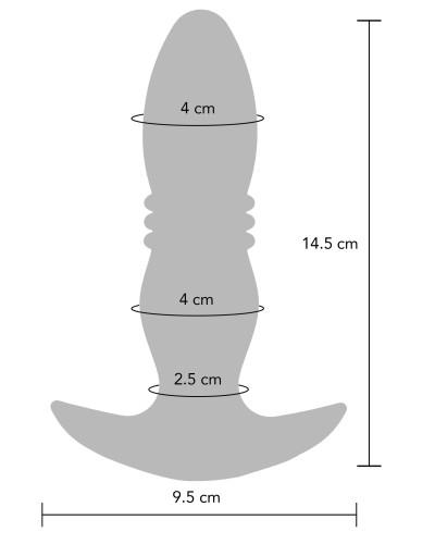 Plug vibrant The Tough 14 x 3.6cm pas cher