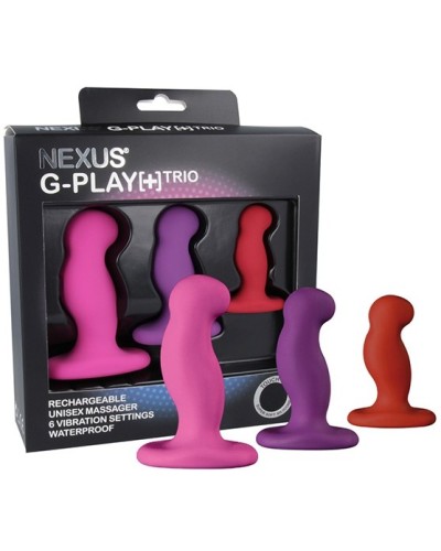 Lot de 3 Plugs vibrants G-Play Nexus pas cher