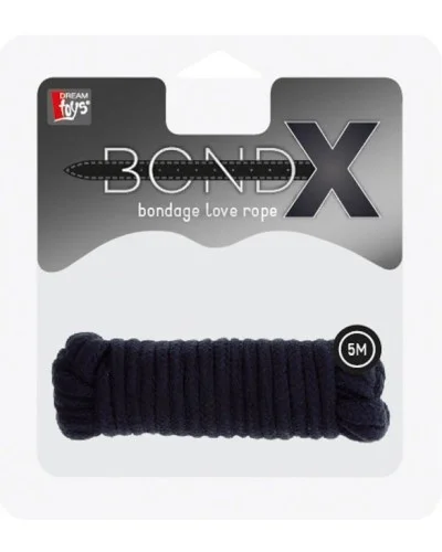 Corde Bondage Fine 5m Noir pas cher