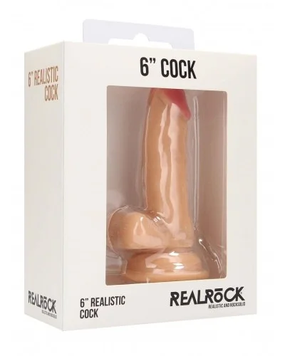 Gode rEaliste Realistic Cock Realrock 6" - 11 x 3.3cm pas cher