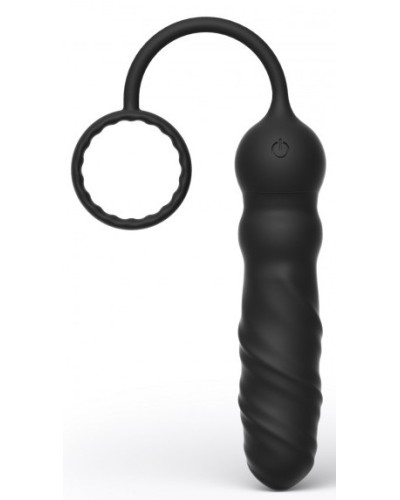 Plug vibrant et Cockring Deep Seeker Dorcel 10 x 2.8cm pas cher