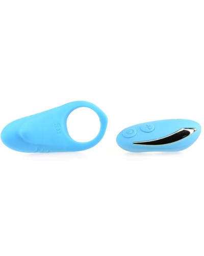 Cockring vibrant Shark 29mm Bleu pas cher