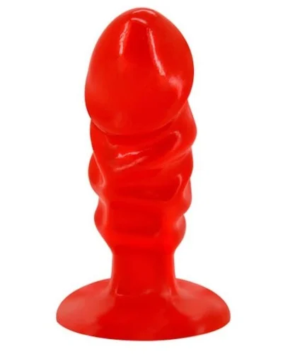 Plug Butt Dick 10 x 3.5cm Rouge pas cher