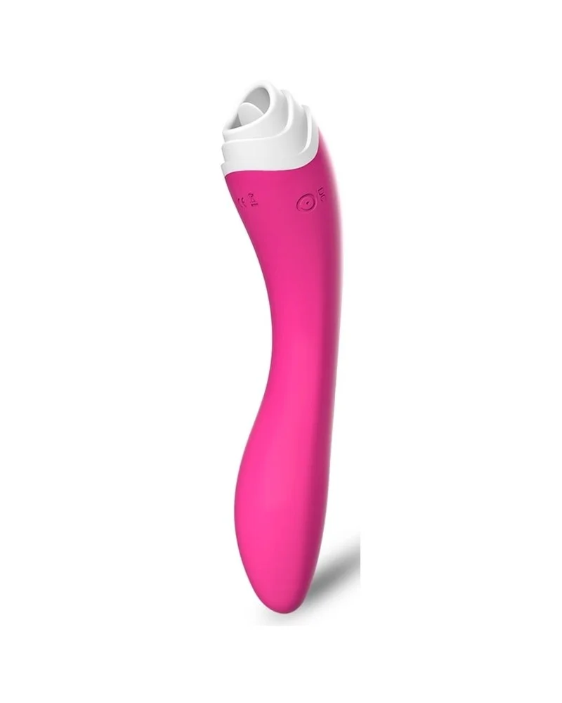 Stimulateur de clitoris et Point G Licky 20cm Rose pas cher