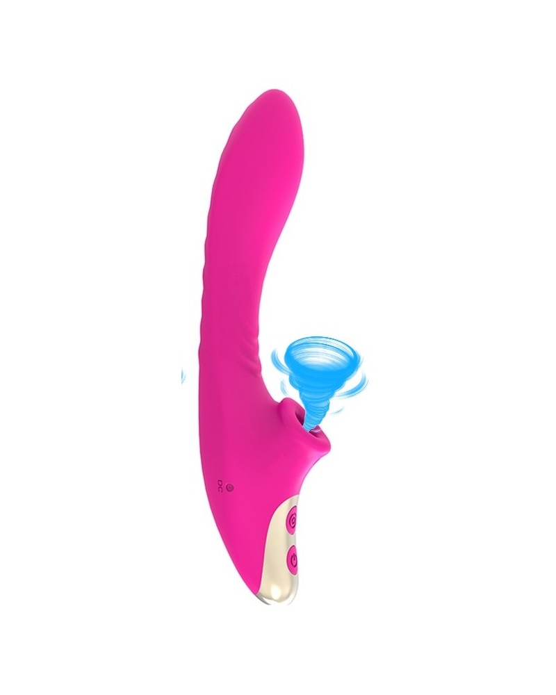 Stimulateur de clitoris et Point G Dudu 20cm Rose pas cher