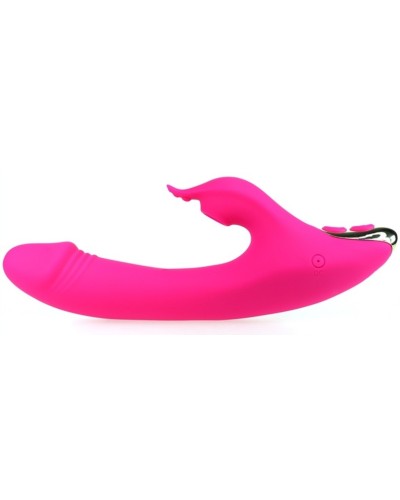 Vibro Rabbit a aspiration Amant Vibe 22cm Rose pas cher