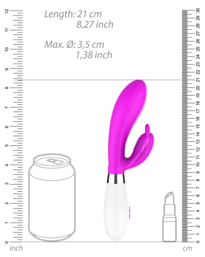 Vibro Rabbit Alexios 21cm Rose pas cher