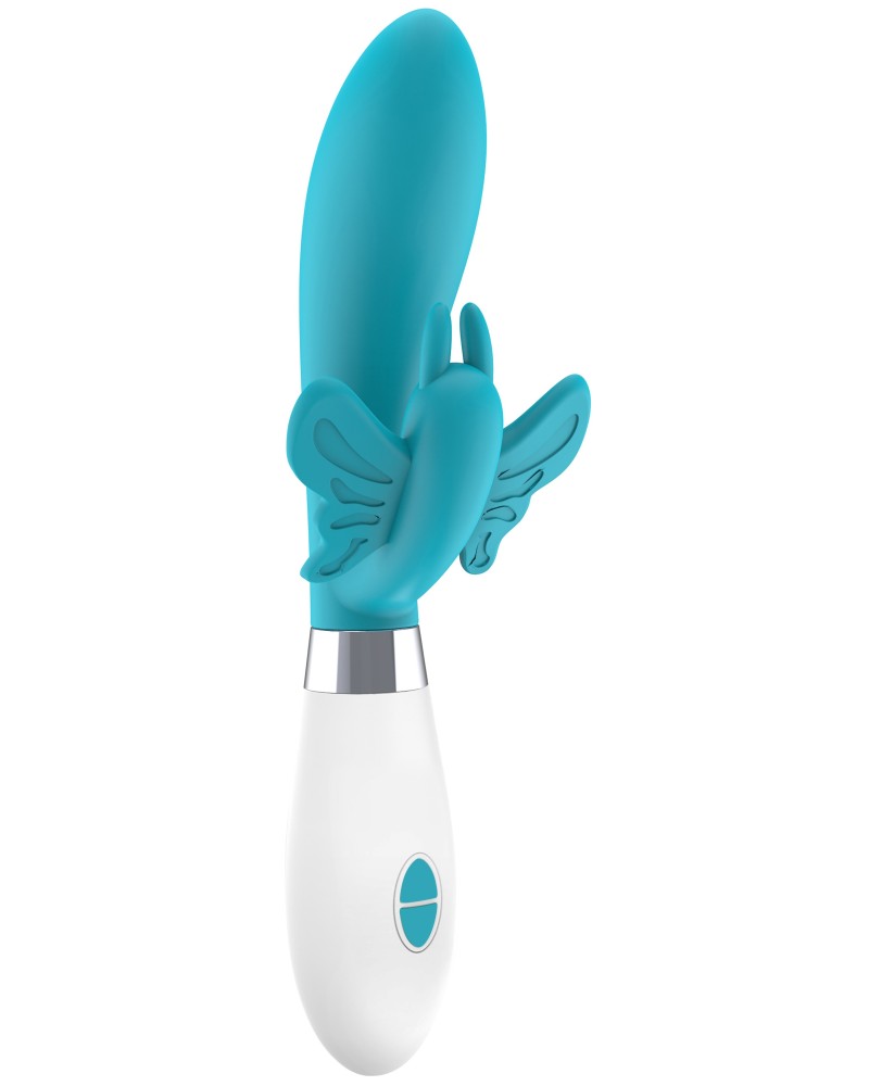 Vibro Rabbit Alexios 21cm Bleu pas cher