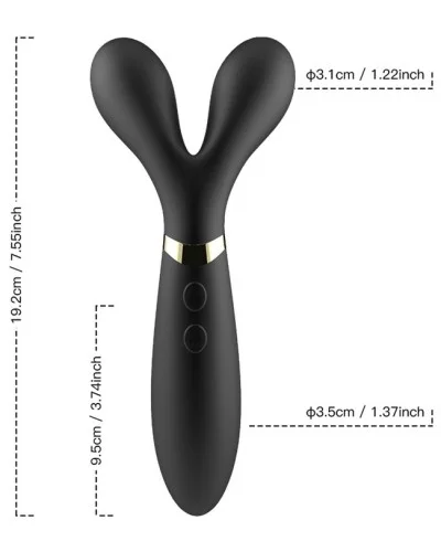 Wand Y-Duo 20cm Noir pas cher