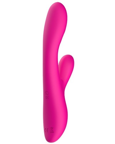 Vibro Rabbit chauffant Spark 22cm Rose pas cher