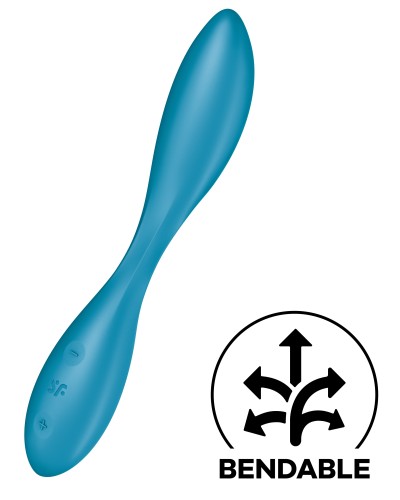 Vibro G-Spot Flex 1 Satisfyer 20cm Turquoise pas cher