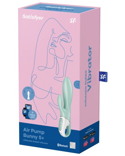 Vibro Rabbit Air Pump Bunny 5+ Satisfyer 20cm pas cher