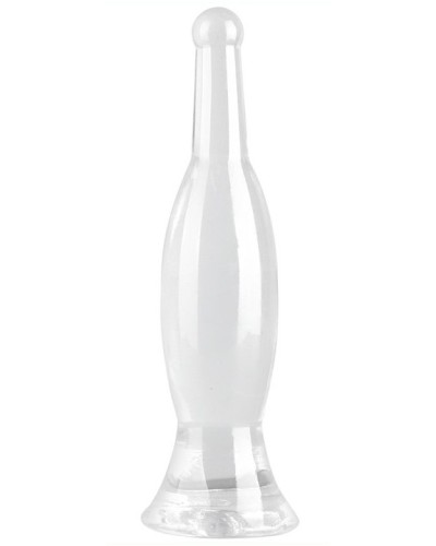 Plug transparent Bottle S 18 x 4.5cm pas cher