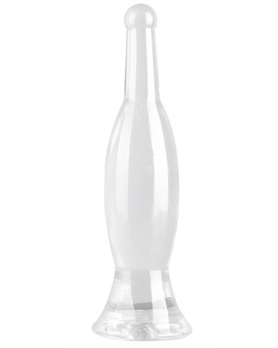 Plug transparent Bottle L 26 x 6.5cm pas cher
