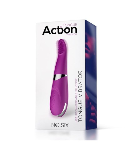 Stimulateur de clitoris Tongue Vibrator 19cm Violet pas cher