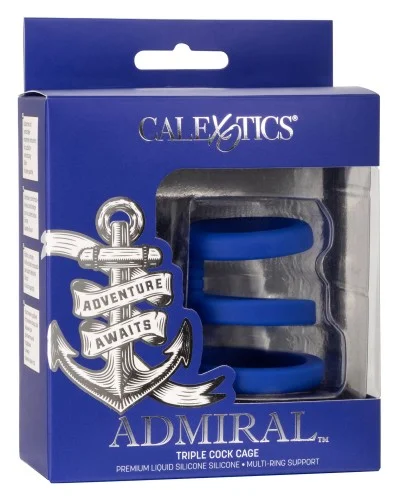 Cockring Triple Cock Cage Admiral 32-37mm pas cher