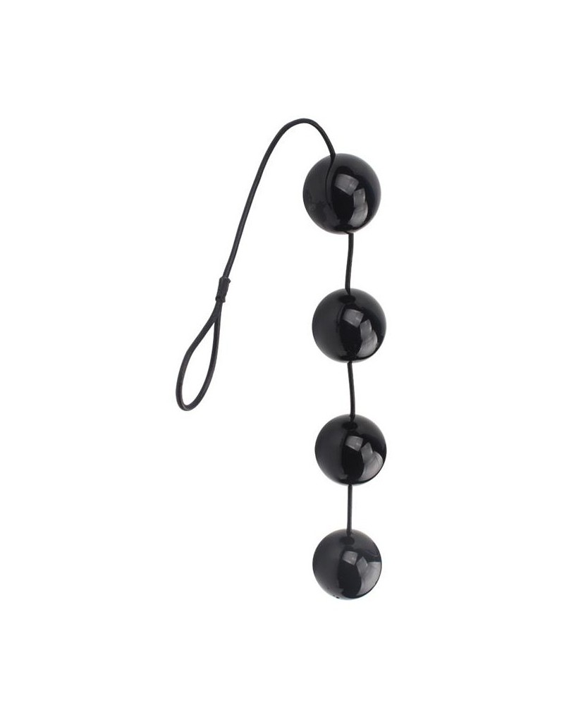 Boules anales Rubicon L 35 x 6cm Noires