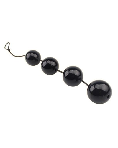 Boules anales Rubicon L 35 x 6cm Noires