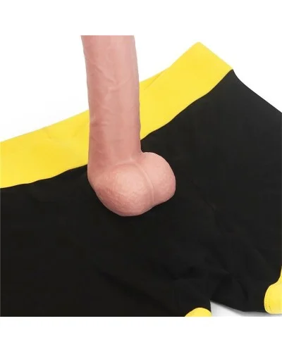 Boxer Bottomless pour Gode Horny Strapon Noir Taille XL/XXL