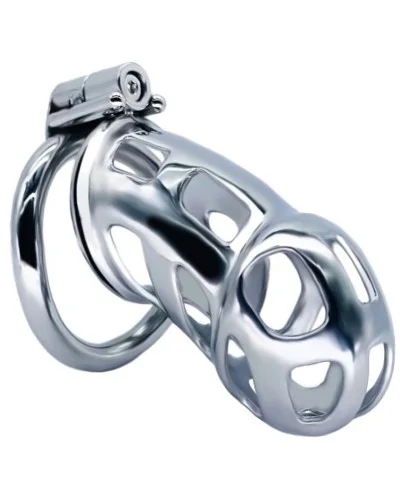 N-Keoboo Cage à Bite pour Homme en Acier Inoxydable 35 mm Argent