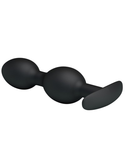 Double Heavy Balls Silicone Butt Plug 12.5 x 3.3 cm pas cher