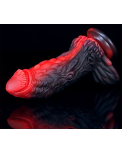 Gode Dragon Yong 15 x 5.5cm Noir-Rouge