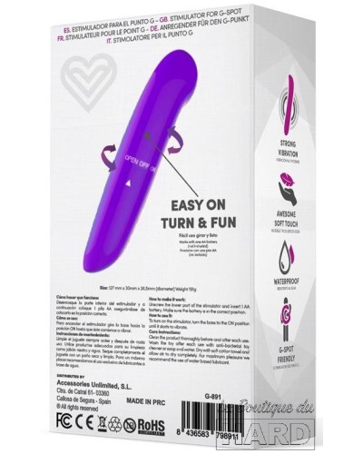 Stimulateur de clitoris Denzel 13 x 2.8cm Violet