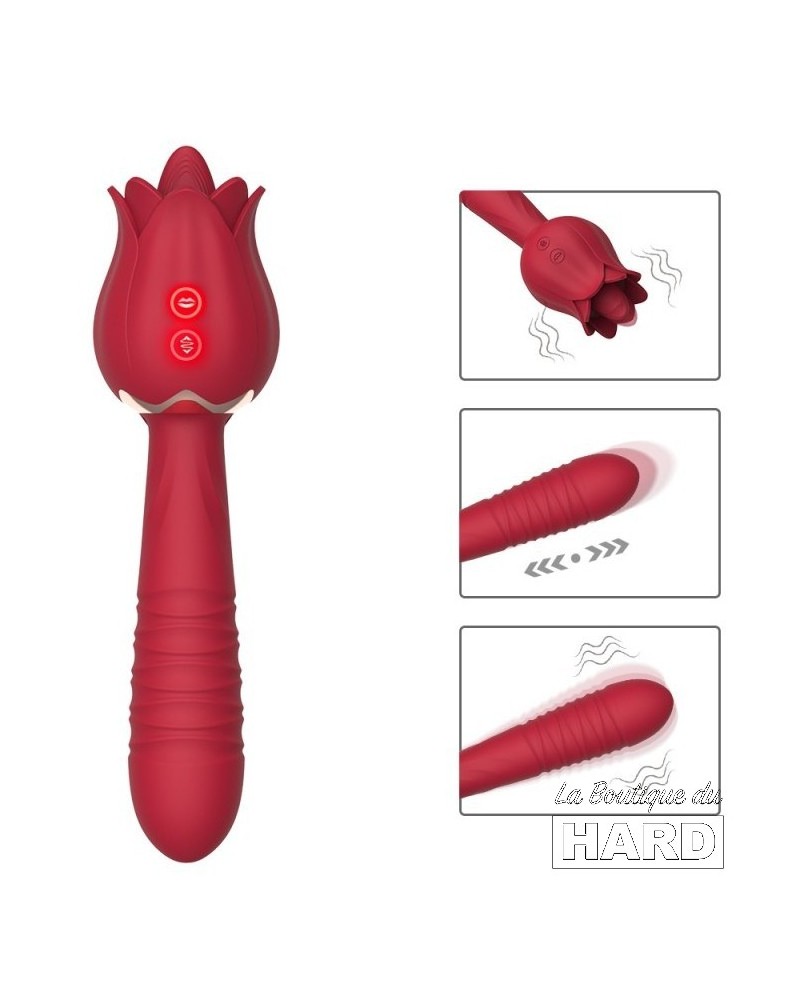 Stimulateur de clitoris et Point G Rose Licky