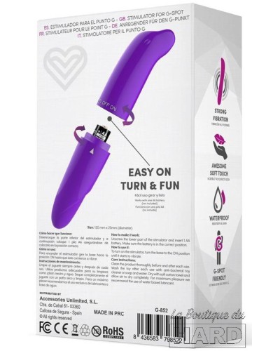 Stimulateur de clitoris Morton 13 x 2.5cm Violet