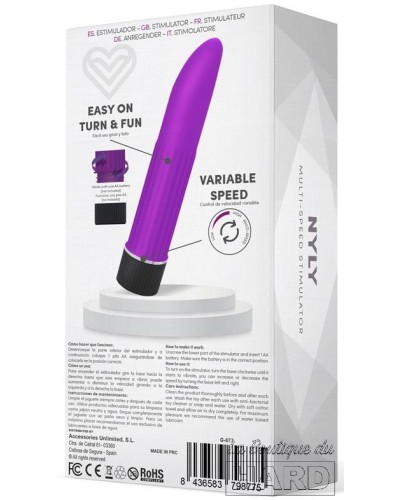 Stimulateur de clitoris Nyly 13 x 2.5cm Violet